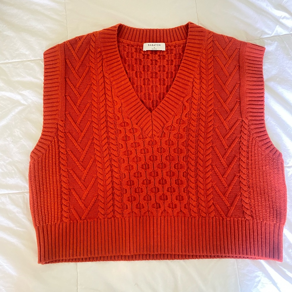 Babaton Rust Knit Sweater